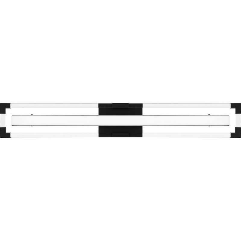 Modine Integrated LED Matte Black Bath Light With CCT Switch