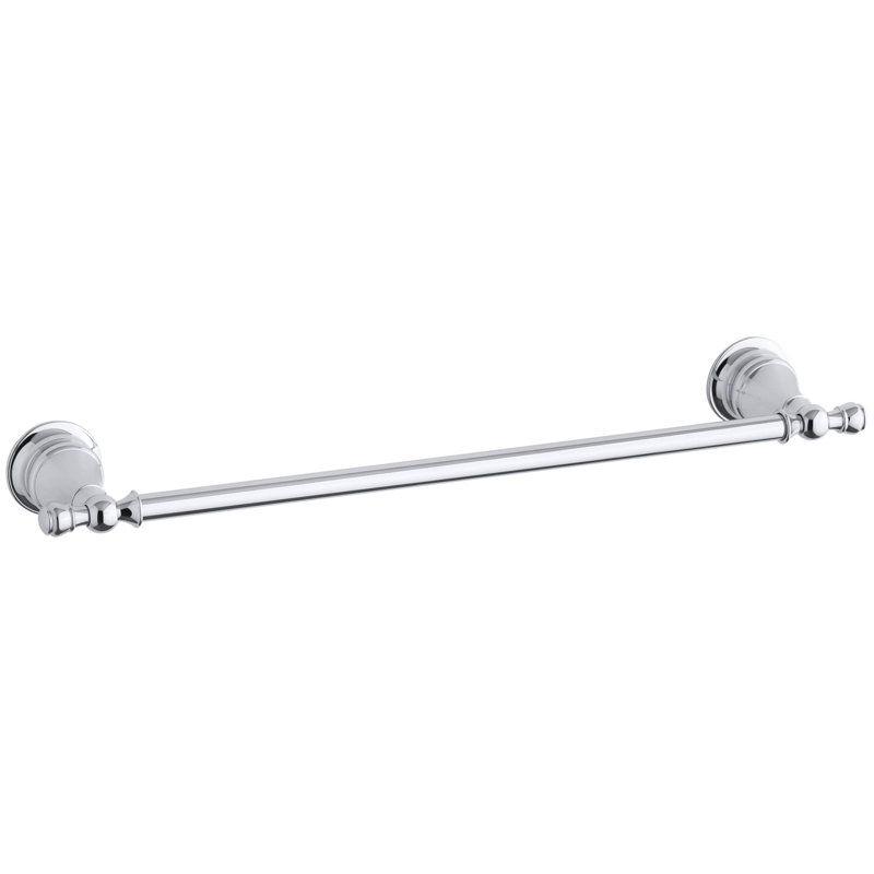 Barre à serviettes murale Revival, Chrome poli, 18"