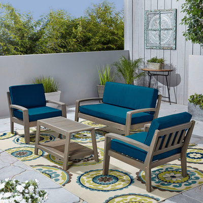 Sondra 4 - Person Patio Conversation Set with Cushions