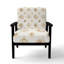 Chaise rembourrée Boho - Fauteuil or et beige soleil éthéré doré-852393117
