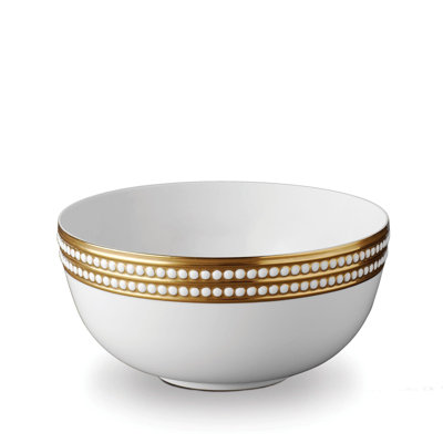 Perlee White Round Serving Bowl