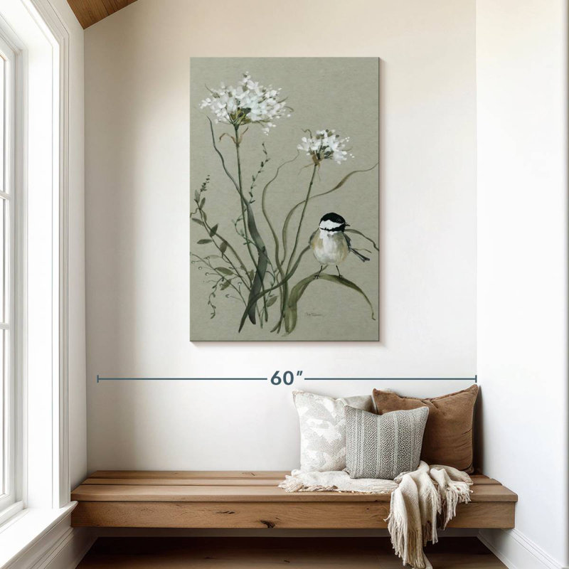 Brampt Bouquet Of Grace Bird II, 45" H x 30" W