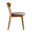 Chaise de salle à manger rembourrée en chêne massif avec housse amovible - ensemble de 2-831061092-831061093-835601411