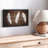 " Woodgrain White Feathers Canvas Print "-101452436