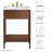 Modway Zaire 24'' Single Bathroom Vanity with Ceramic Top-94387547-94387550