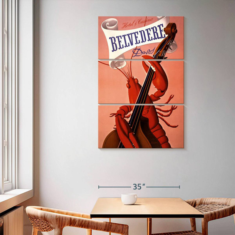 Ketti Lobster jouant du violoncelle, H 65 po x l 42 po