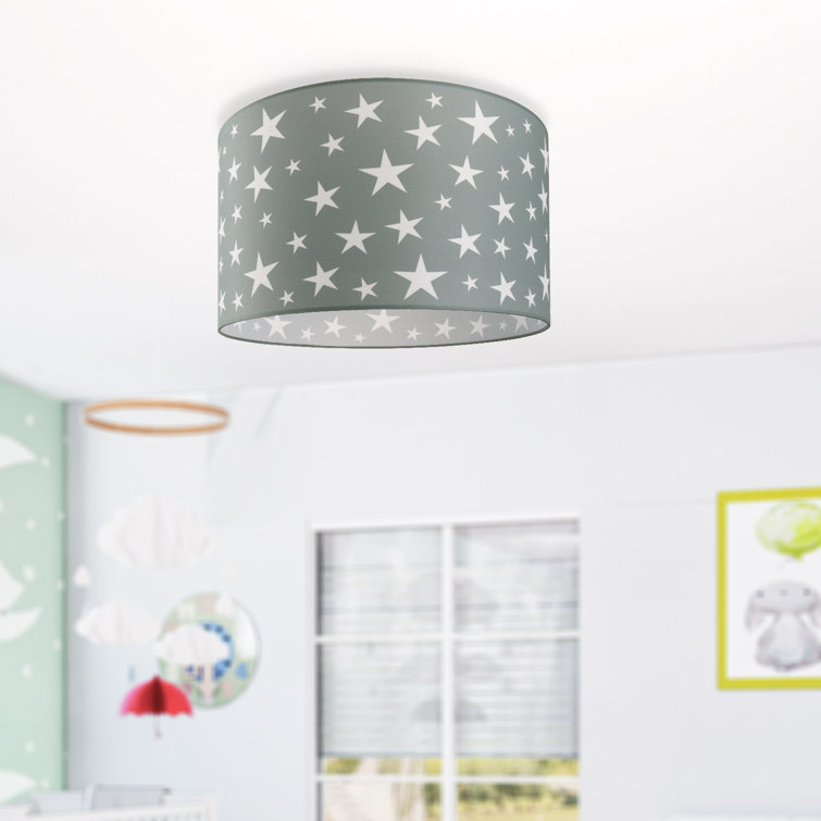 Caudillo Fabric Flush Ceiling Light