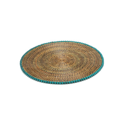 Natural Vine Round Beaded Placemats