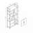 6 Shelf  Bookcase With 2 Door Storage Cabinet With 2 Shelves -  And Metal-107314424