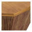 Table basse 31,5 po en bois d'hévéa naturel octogonal, table basse, chambre à coucher de salon