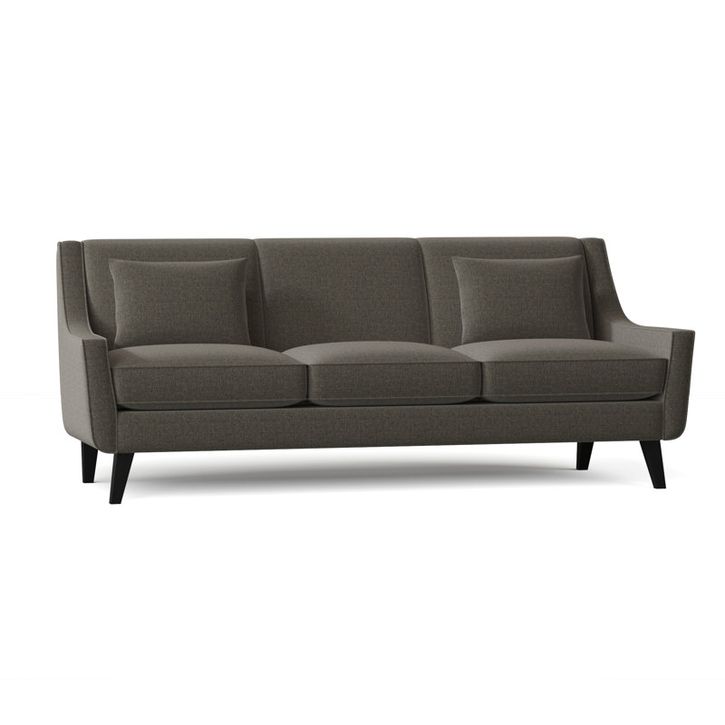 Canapé à accoudoirs évasés 85 po avec coussins réversibles Gros 85 po, Vibe Smokey Chenille