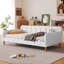 Lit de jour rembourré beige avec cadre ajustable robuste-456729510-456729504