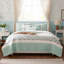 Literie réversible double / grand, coton 6 pièces avec coussins décoratifs double / grand, courtepointe-131465085-131465086