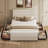 Candler Modern Bed With 4 Drawers And Headboard, Velvet Upholstered Platform Bed, Sturdy Metal & Wooden Slats Support, No Box Spring Needed, Easy Assembly-2000677980-2000677985