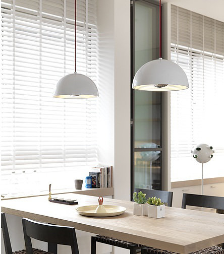 Dome 1 - Light Pendant, 78.7" H x 19.7" W x 19.7" D, Shiny White
