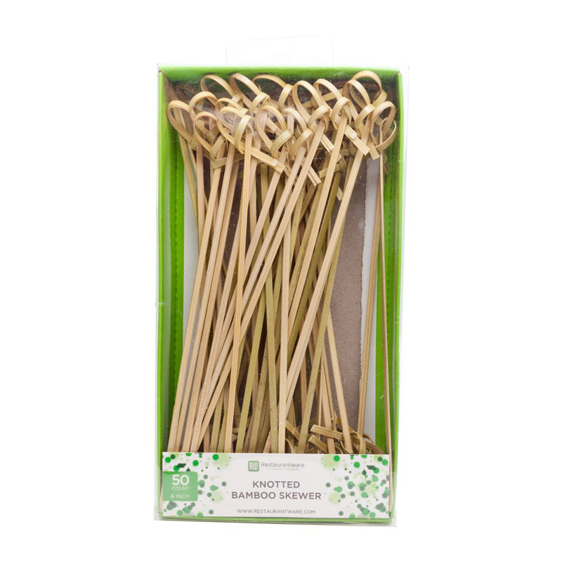 Bamboo Picks, Green, 6"