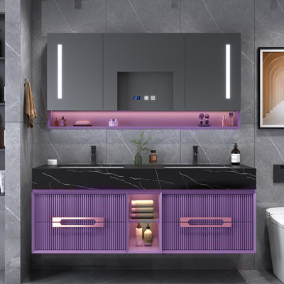 Bathroom cabinet modern simple light luxurious