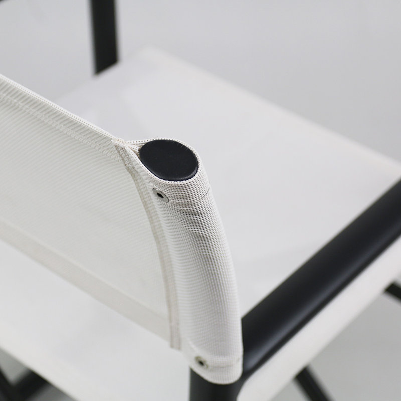 Campaign Folding Armchair, Antracite/White