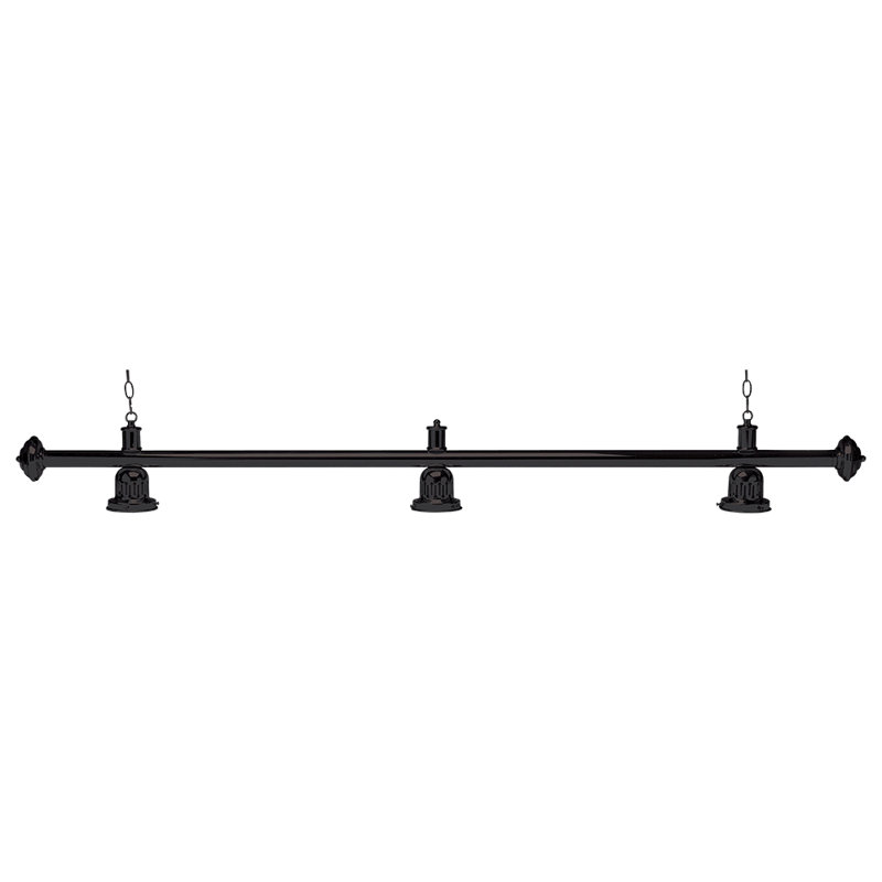 Barre lumineuse pour table de billard 3 lumières LPEB3 - Noir, Black