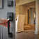 Delaney Avino Handleset with Single Cylinder Deadbolt and Olivia Knob and Rosette