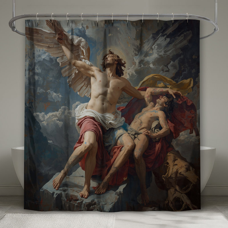 Rideaux de douche Classical Angelic, 70in W x 93in H