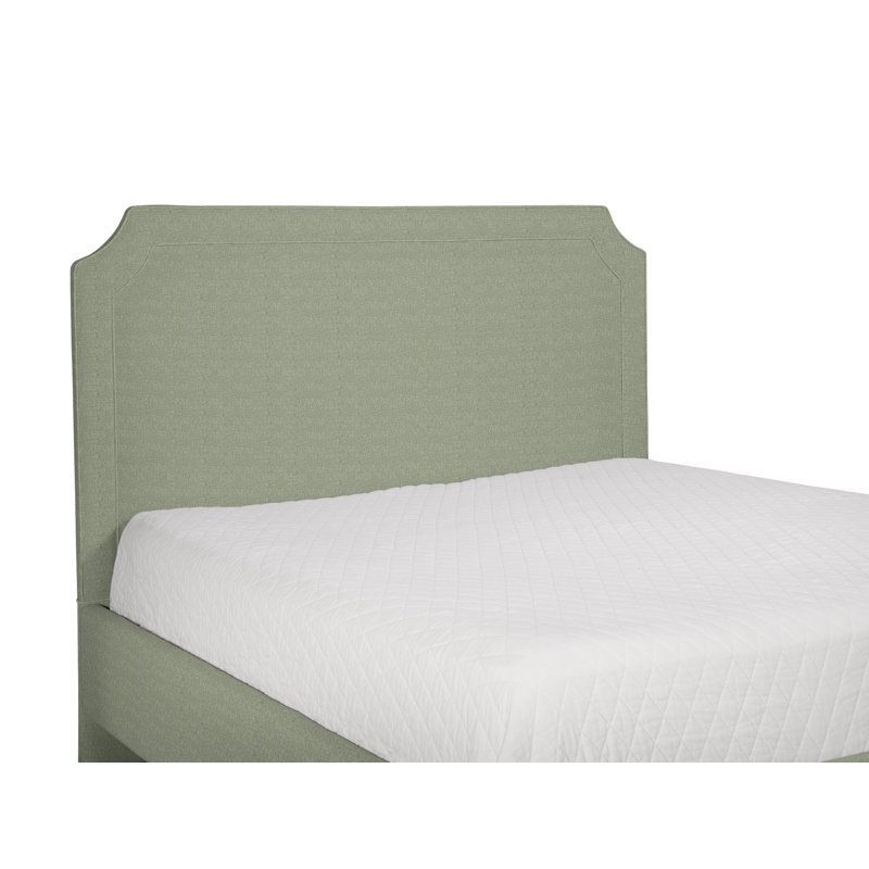Cooper Chandler Upholstered Panel Headboard, Queen, Green Performance Fabric 0851-54