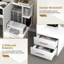 Bureau d'ordinateur avec tablettes et tiroirs