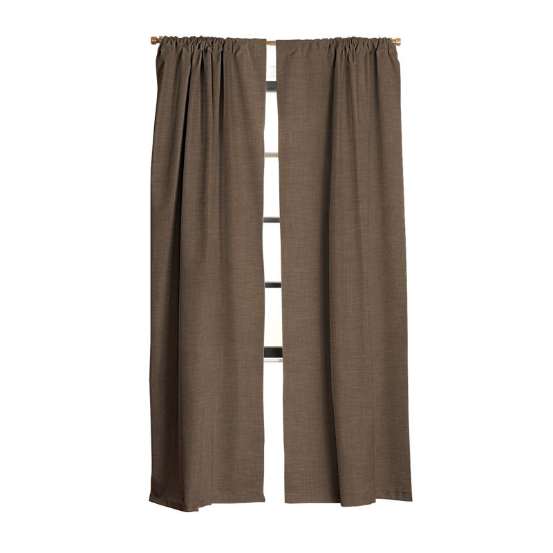 Effet de lin Avenie Cozy, Coffee, 50" W x 63" L