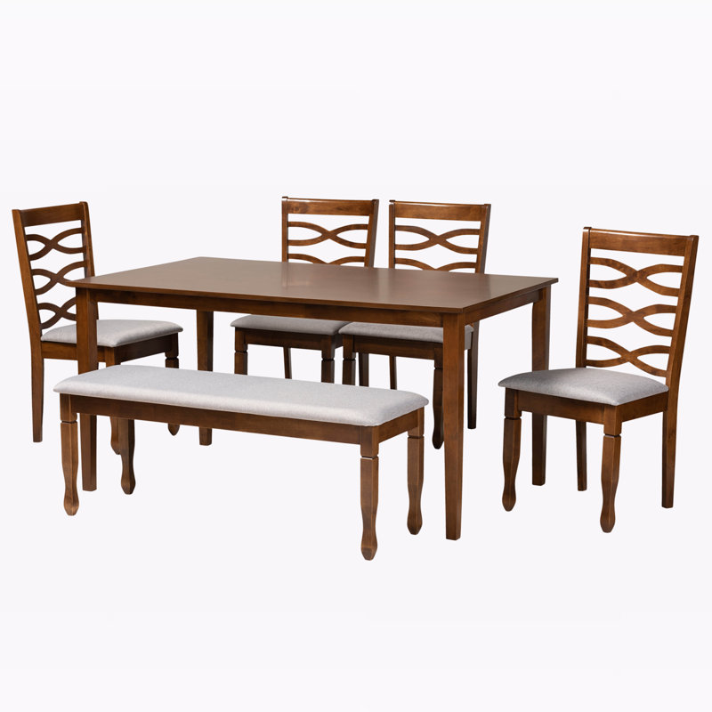 5 - Person Four Leg Dining Set, 6