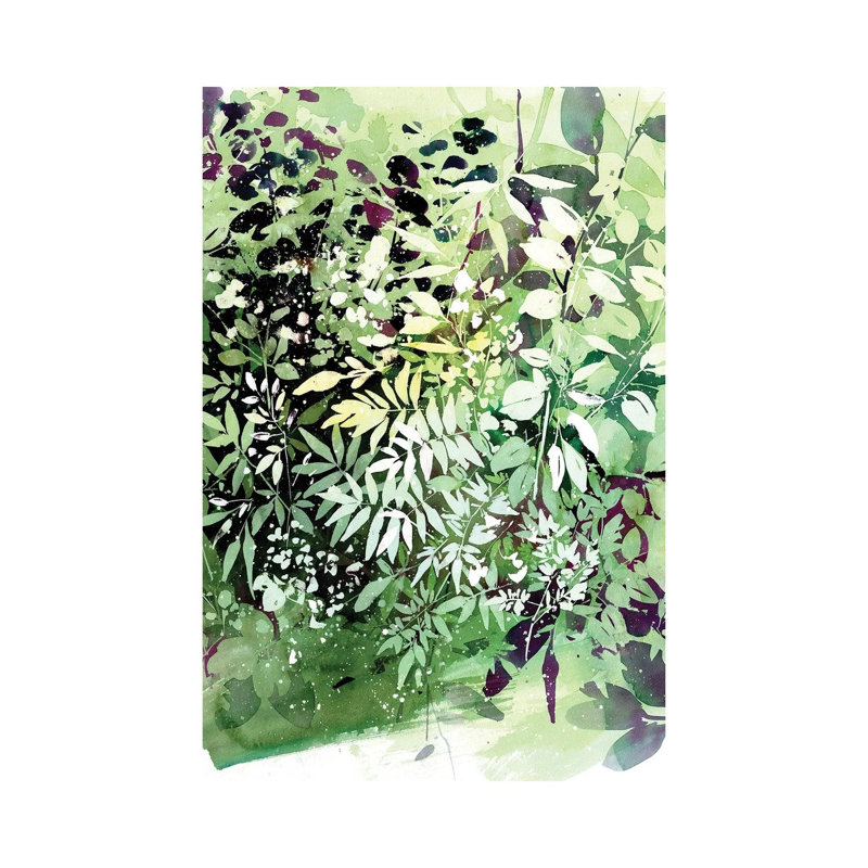 Green Garden by CreativeIngrid - Print on Canvas, 66.04 cm H x 45.72 cm W x 1.91 cm D, Wrapped Canvas