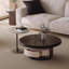 Table d'appoint compacte avec plateau en pierre frittée