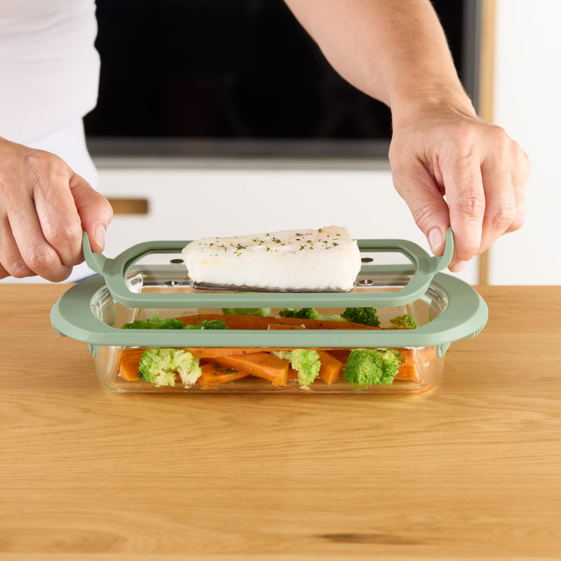 Lékué Glass Steam Cooker, 2 p
