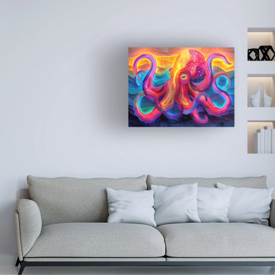 Art sur toile, poulpe bolologien