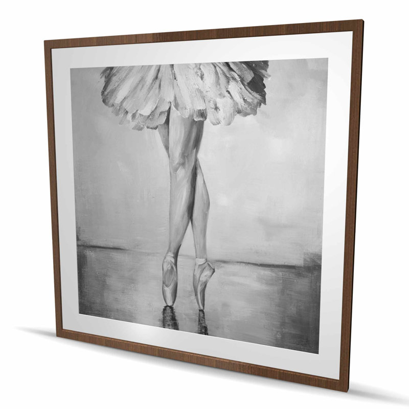 Ballet Classic Steps - Best Seller, reproduction encadrée avec passe-partout gris