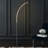 64'' Chrome LED Arched Floor Lamp