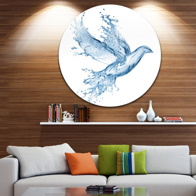" Dove From Water Splashes "