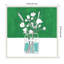 «Minimalist Floral Vase with Green» par Teju Reval, reproduction d'art sur toile encadrée