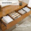 Noah 52'' W  Midcentury 6-Drawer Dresser with Solid Wood Legs and Internal Partitions-131167075