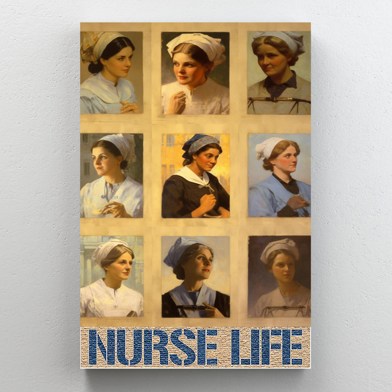 « nurse life », H 36 po x l 24 po x P 1,25 po