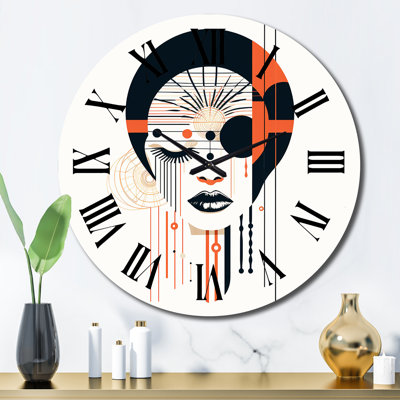 Horloge murale en métal
