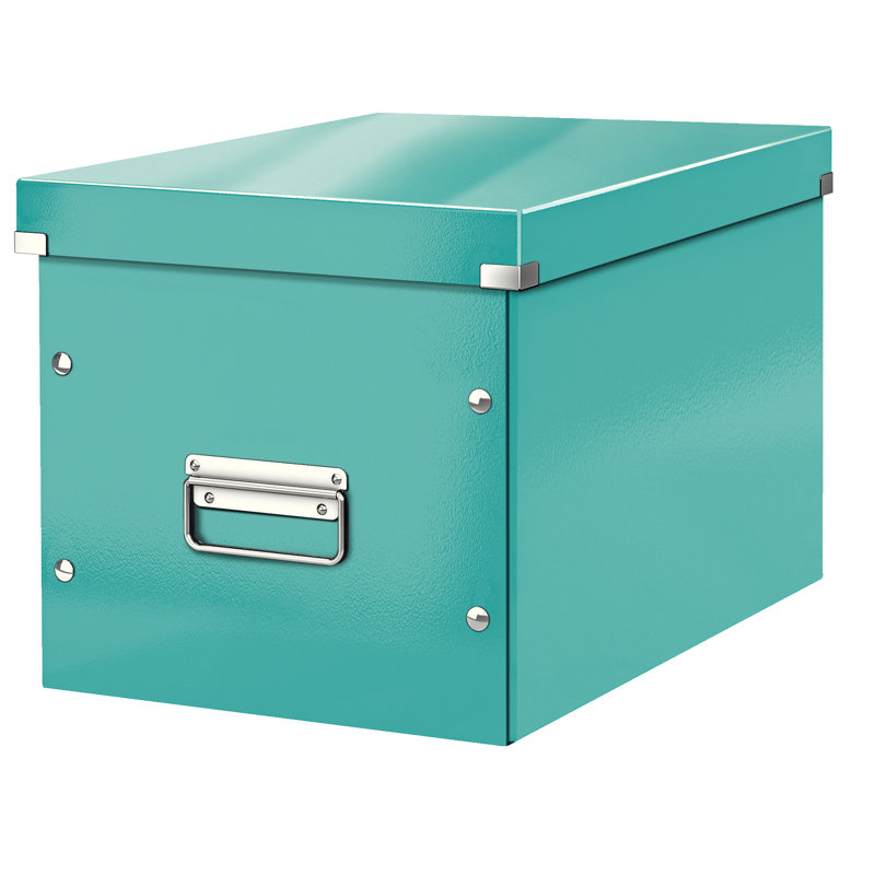 Leitz Decorative Bin, Ice Blue, 32cm H x 31cm W x 36cm D