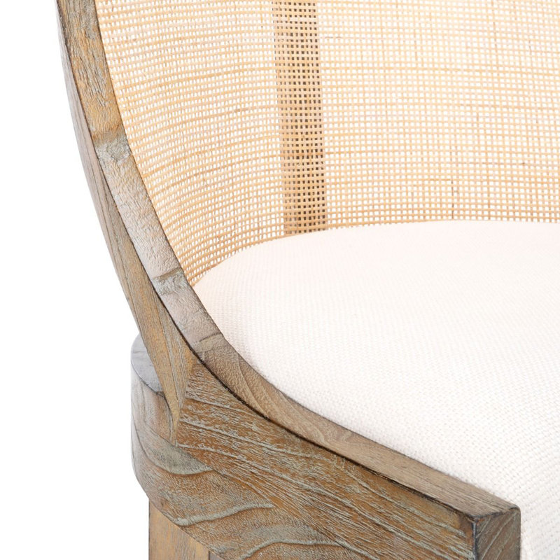 Monaco Upholstered Dining Chair, Driftwood