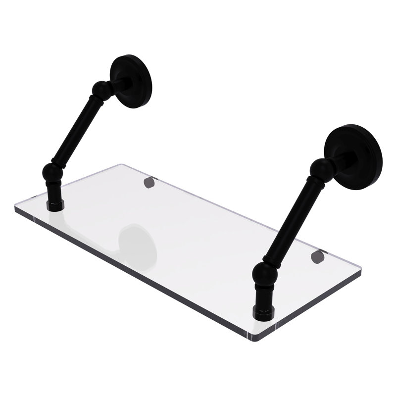 Alcott Bracket Shelf, Matte Black, 8" H x 18" W x 8'" D