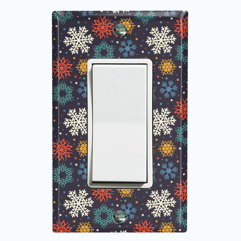 Plaque murale d'interrupteur à bascule Christmas 1-Gang, H 4,5 po x l 2,75 po x P 0,15 po