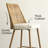 Camili Boucle Upholstered Rattan Counter Stools