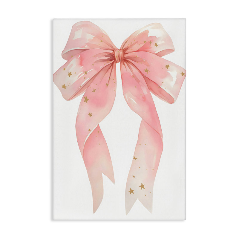 Arc rose avec toile d'étoiles dorées, design par Creative Studio, H 24 po x l 16 po