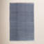 Herringbone Indigo/White Handwoven Indoor/Outdoor Rug-41080165