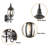 Chasitiy Aluminum Wall Light Waterproof Exterior Sconces