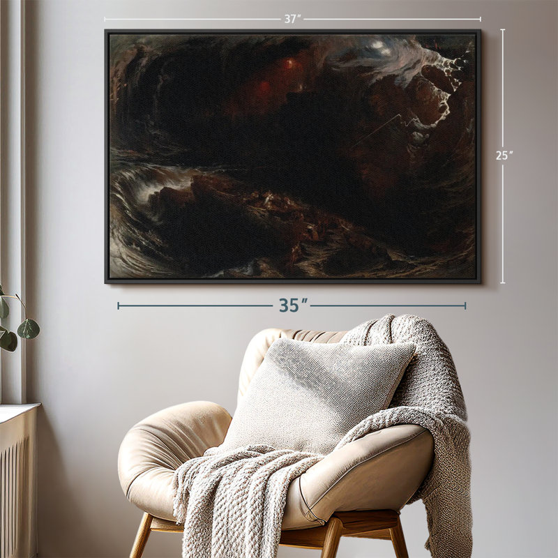 " The Deluge 1834 Wall Art ", 25" H x 37" W