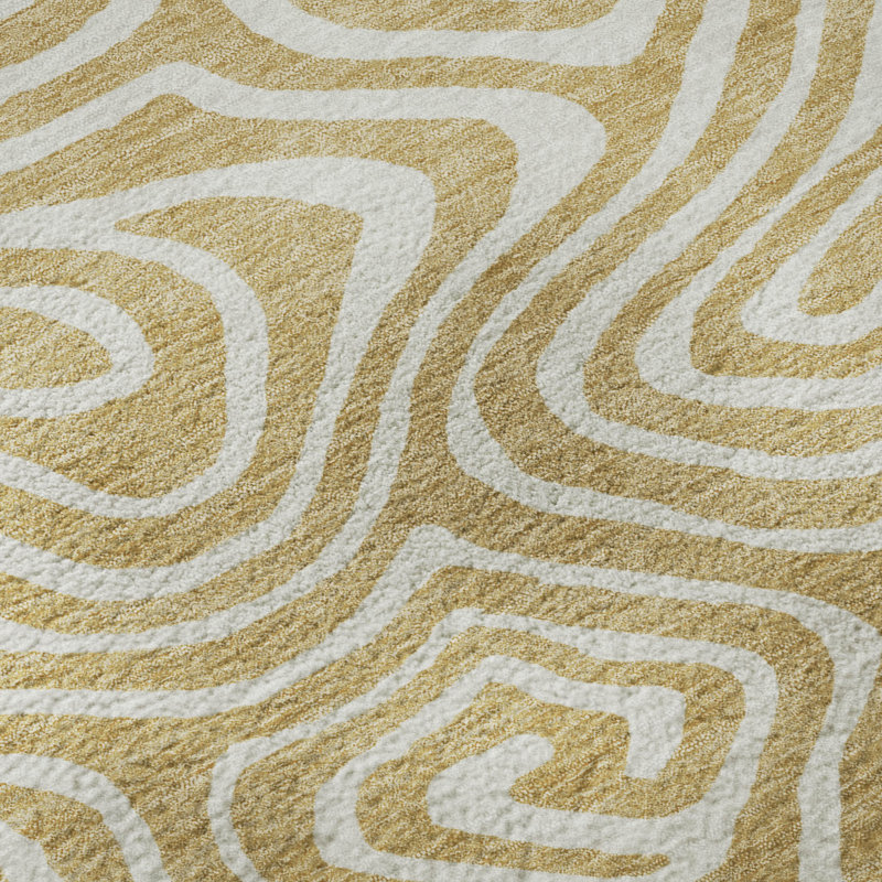 Premium Machine Washable Colmenero AMF1020 Swirls Rug, Rectangle 10' x 14'